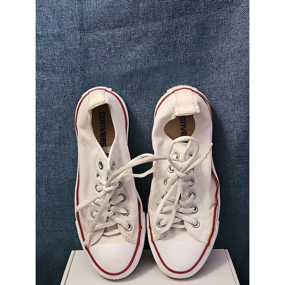 Converse All Star Low Top White Canvas Women’s Size 6.5 | Well-Loved